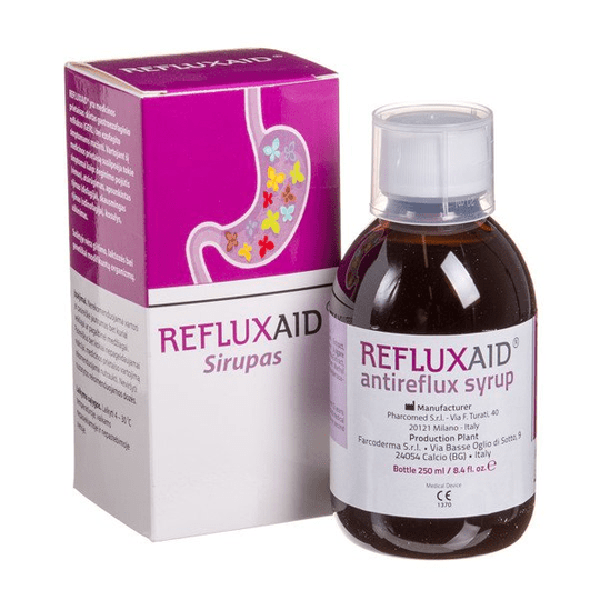 REFLUXAID Antireflux Syrup 250ml Magnesium Alginate Supplement - TrustMedUSA
