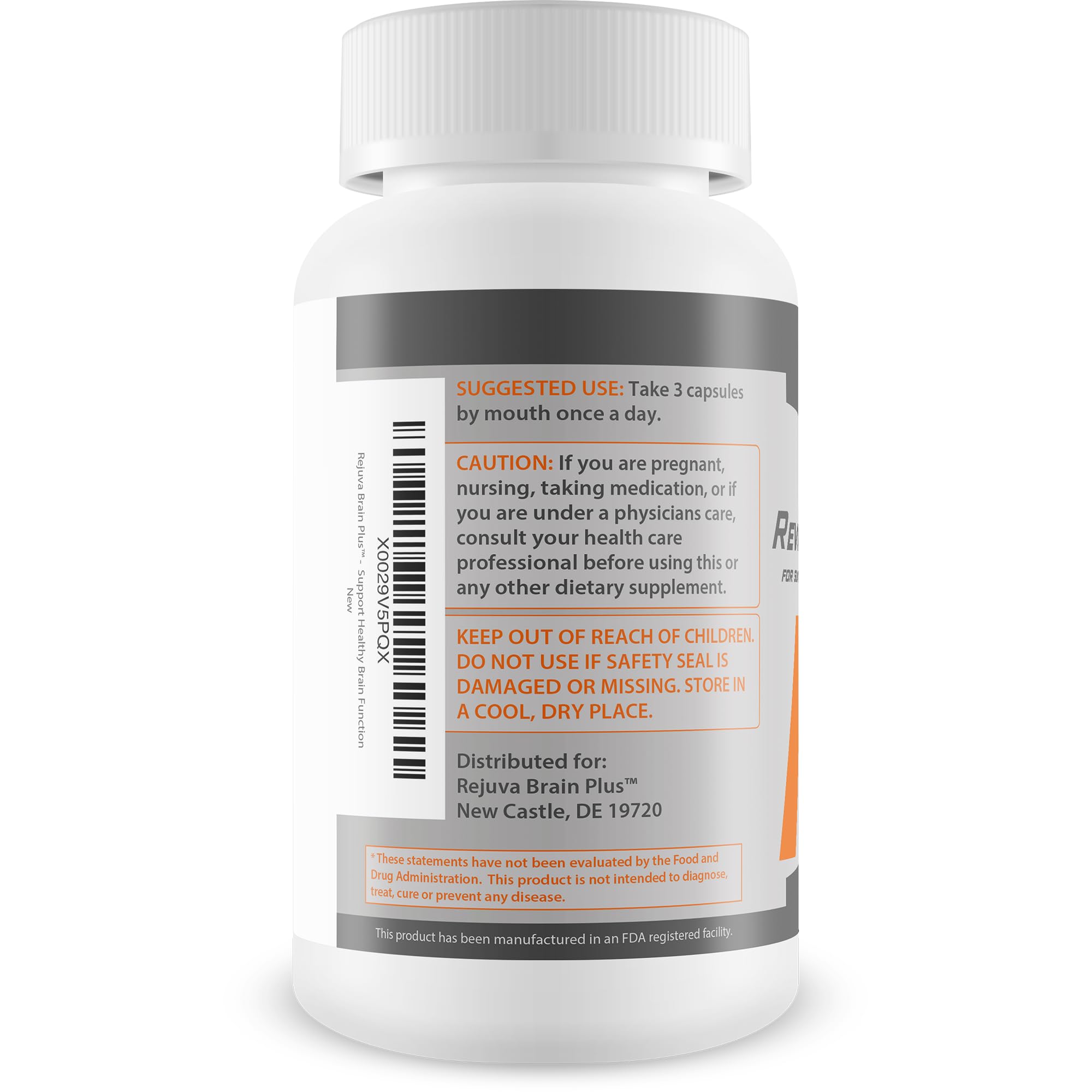 Rejuva Brain Plus Reviva Brain Plus IQ - Support Healthy Brain Function - Brain Boosting Complex Ultra Blend Formulated with Memory Support Nootropic Ingredients - Clarity - Focus - Performance - TrustMedUSA