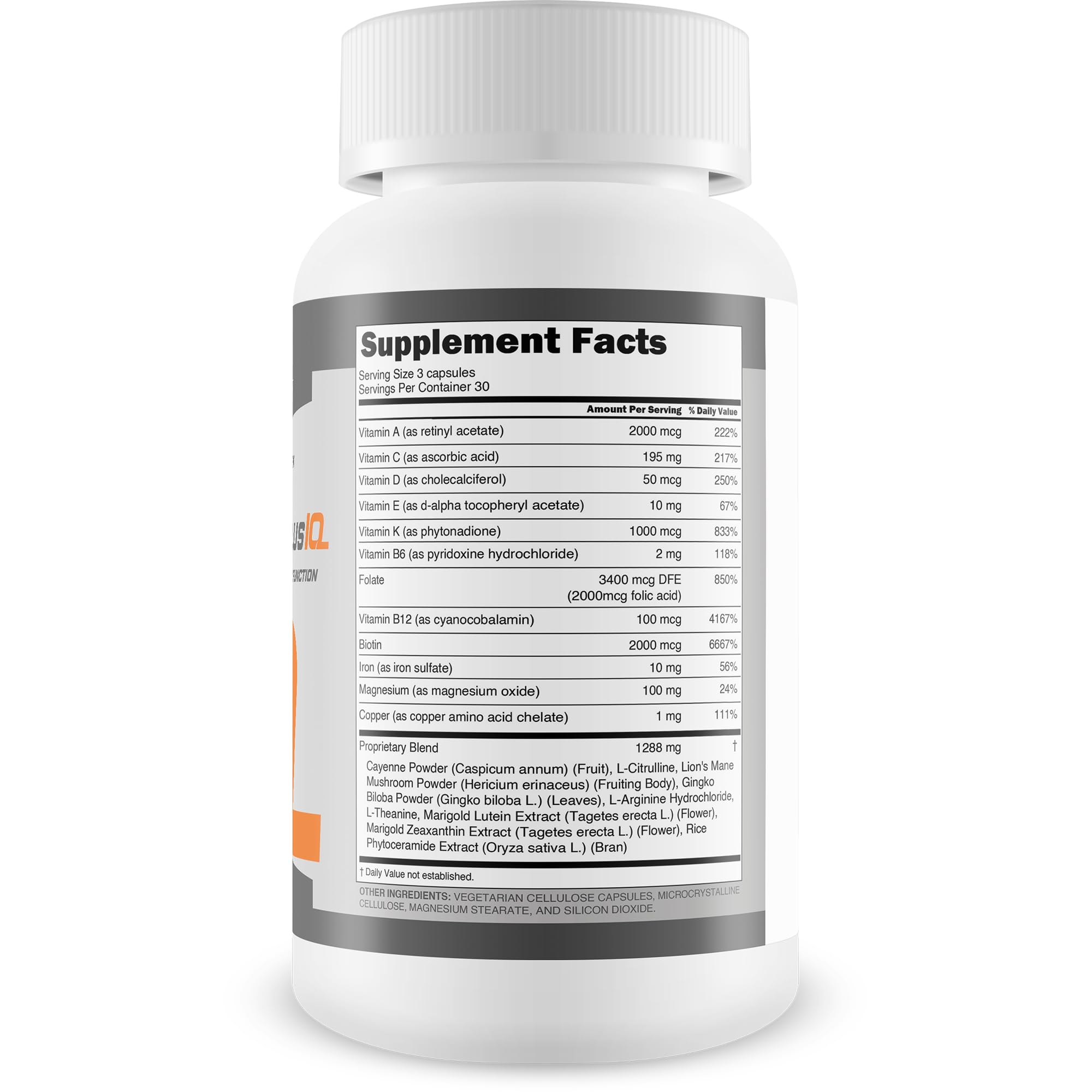 Rejuva Brain Plus Reviva Brain Plus IQ - Support Healthy Brain Function - Brain Boosting Complex Ultra Blend Formulated with Memory Support Nootropic Ingredients - Clarity - Focus - Performance - TrustMedUSA