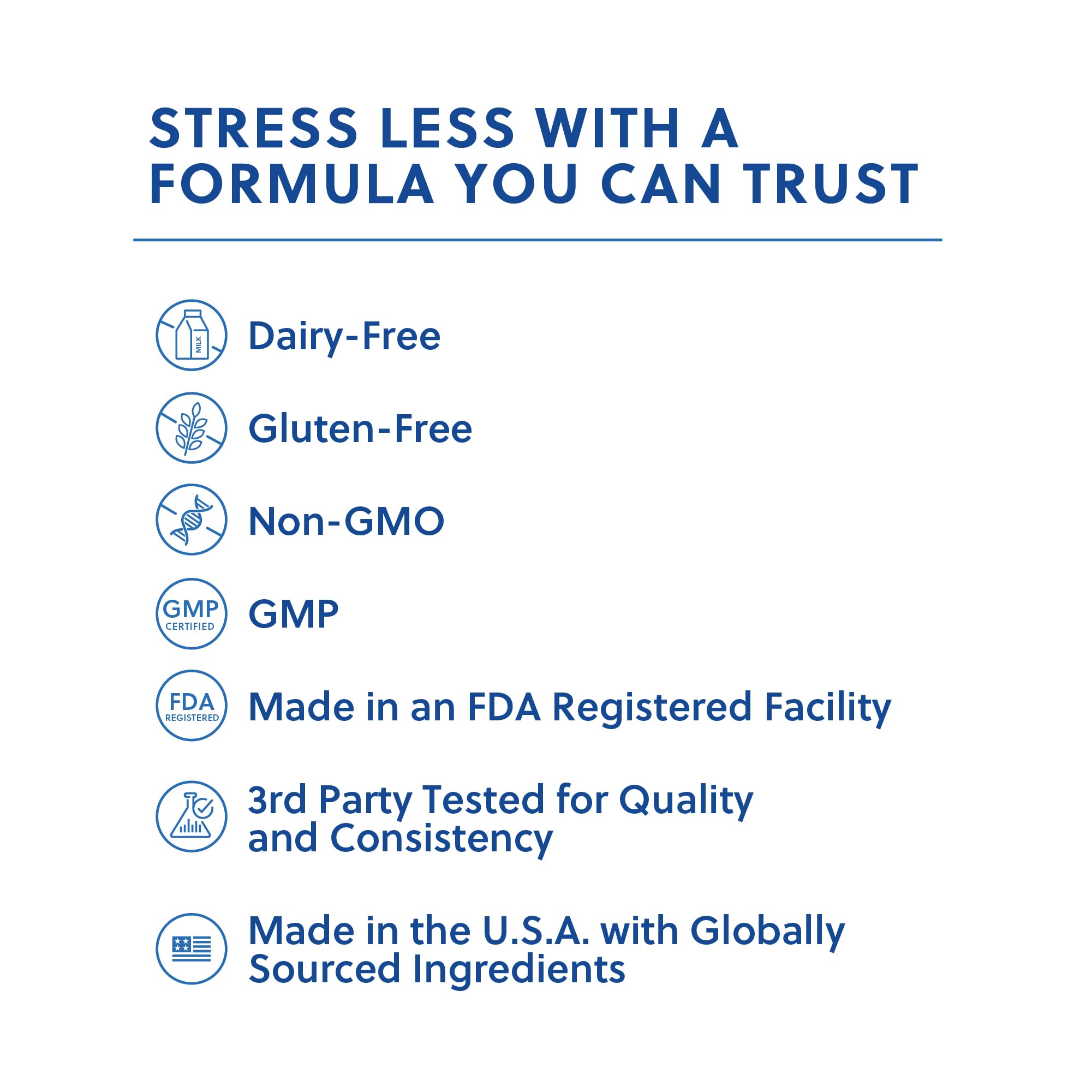 Relacore Quick Calm Mood Support Supplement with Ashwagandha, L-Theanine, Rapid Stress Relief and Relaxation – Cortisol Supplement - 60 ct - TrustMedUSA