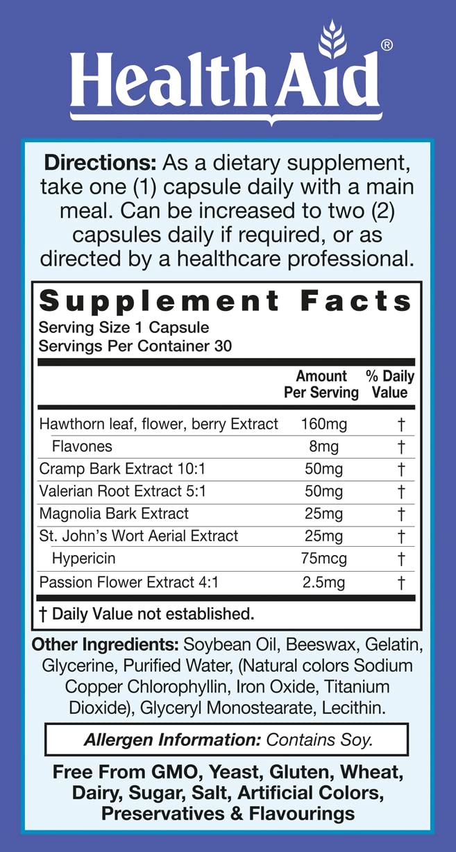 RelaxEase, Herbal Blend to Support Harmony and Tranquility, Once Daily, 30 ct, Helps Promote Health and Relaxation - TrustMedUSA