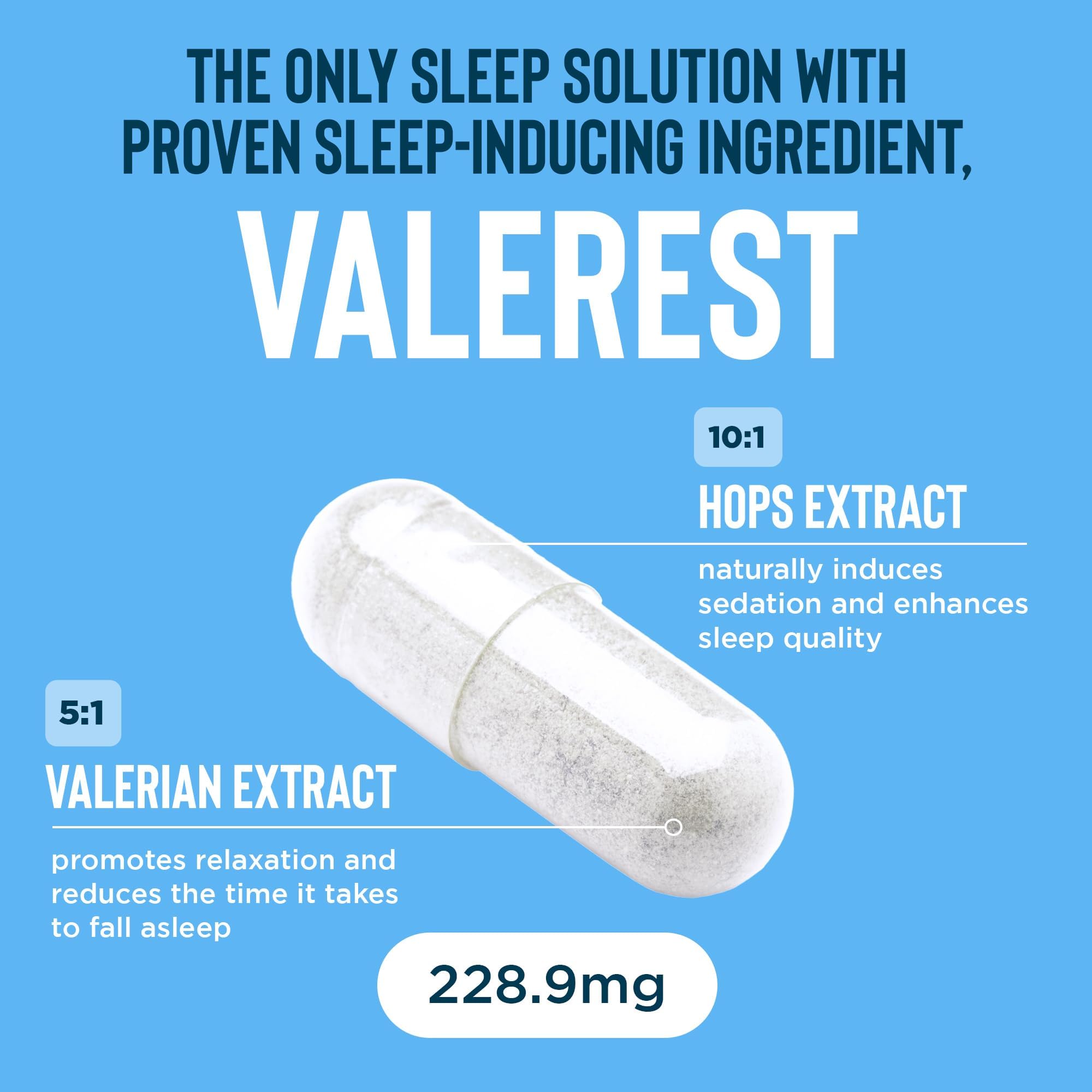 Relaxium Sleep Aid for Adults, Melatonin 5mg with Magnesium Glycinate, Sleep-Promoting Valerest & Ashwagandha, Non-Habit Forming Sleep Supplement, 60 Capsules, 30-Day Supply - TrustMedUSA