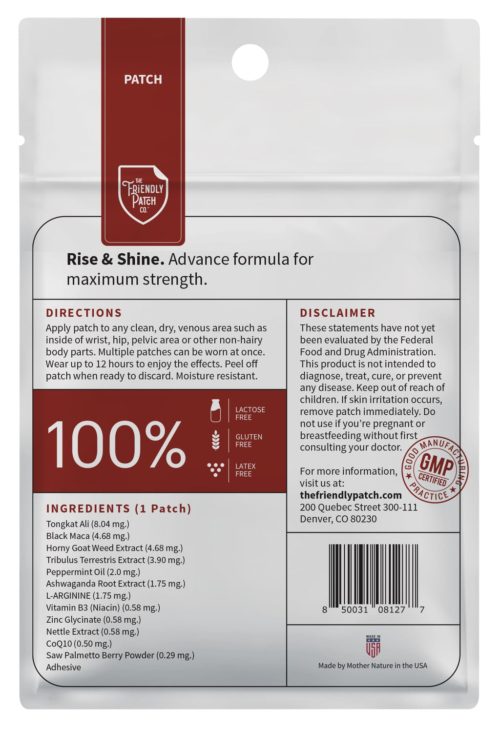 Relief Day & Rise & Shine Patch Bundle - Arnica, White Willow Bark, Tongkat Ali, Horny Goat Weed, Saffron & Peppermint for Soreness, Strength, and Performance Support - 16 Plant-Powered Patches for Me - TrustMedUSA
