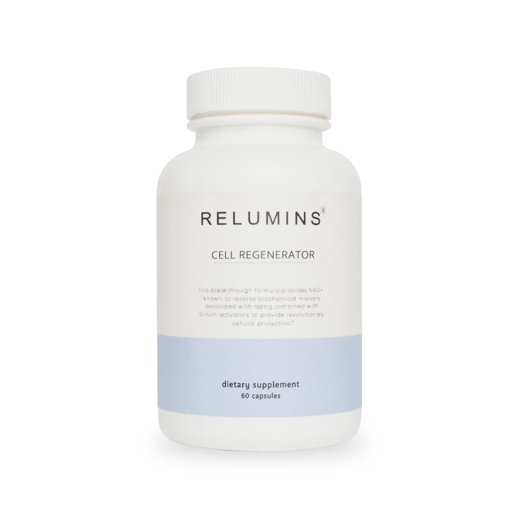 Relumins NAD+ Supplement with Nicotinamide Riboside, Resveratrol, Quercetin, Fisetin & Curcumin – Focus, Vitality, Energy, Balance & Daily Wellness Support – 60 Vegan Capsules - TrustMedUSA
