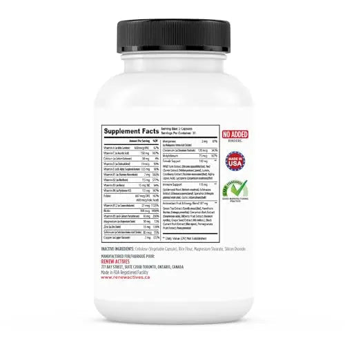 Renew Actives Women's Multi-Vitamin & Antioxidant: Daily Health Supplement for Woman - TrustMedUSA