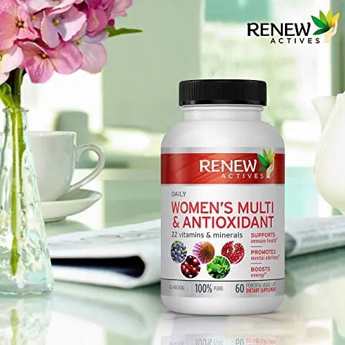 Renew Actives Women's Multi-Vitamin & Antioxidant: Daily Health Supplement for Woman - TrustMedUSA