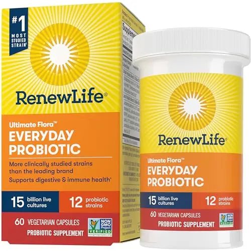 Renew Life Everyday Probiotic Capsules, Daily Supplement Supports Urinary, Digestive - TrustMedUSA