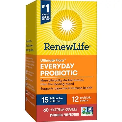 Renew Life Everyday Probiotic Capsules, Daily Supplement Supports Urinary, Digestive - TrustMedUSA