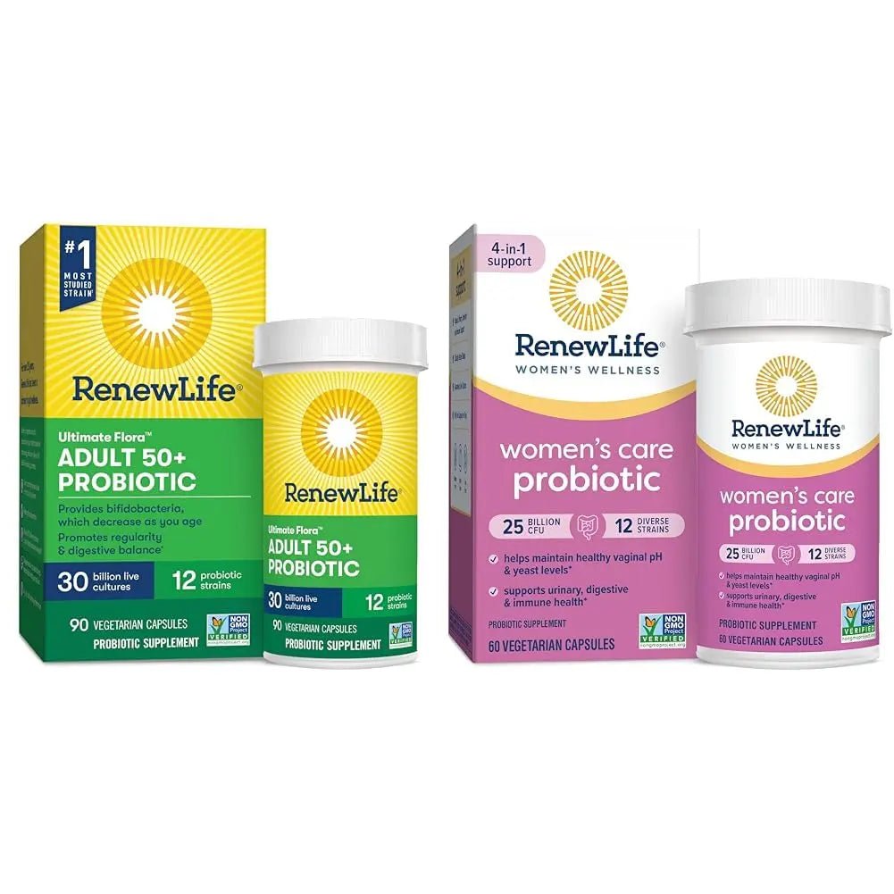 Renew Life Probiotic Adult 50 Plus Probiotic Capsules, Daily Supplement Supports Urinary - TrustMedUSA