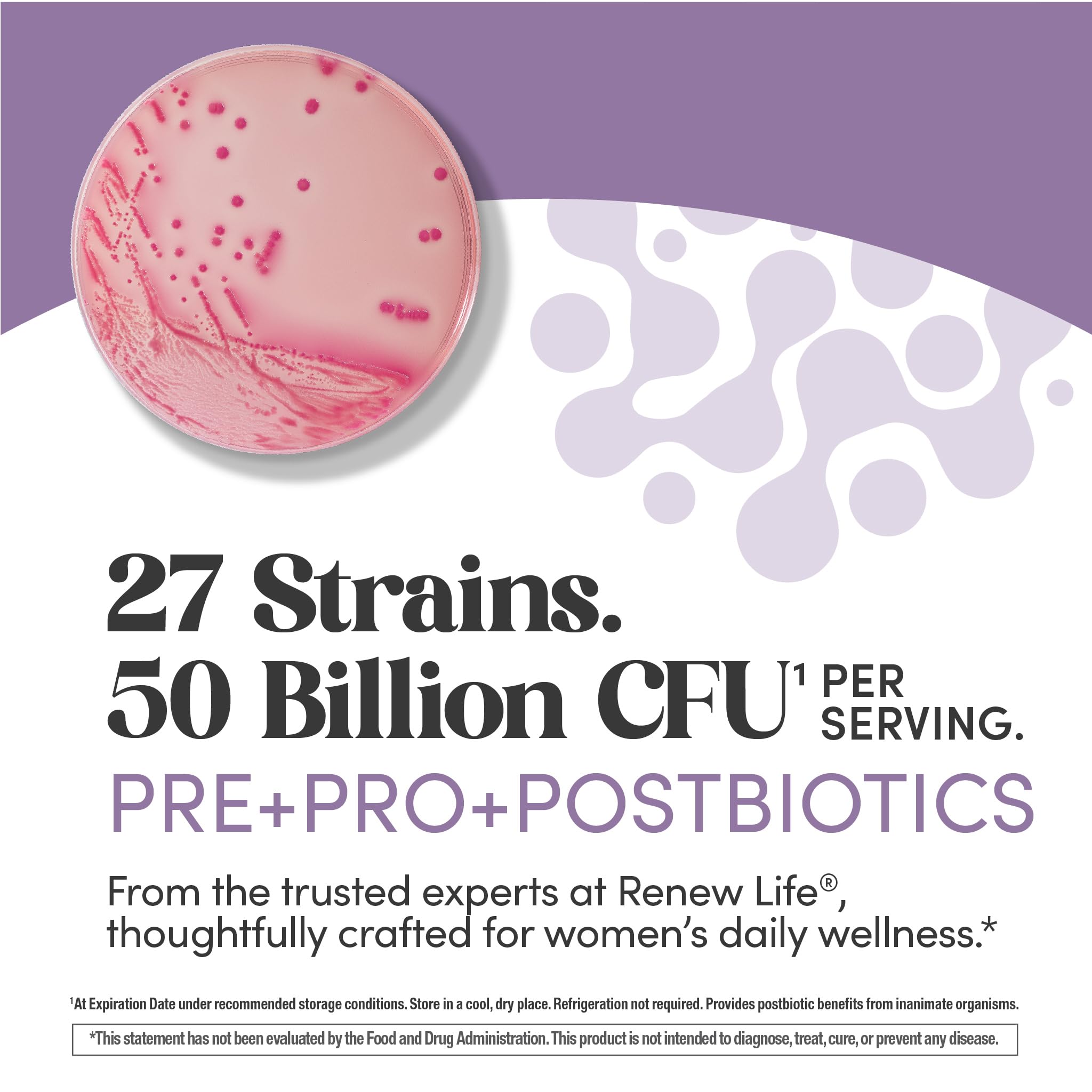 Renew Life Ultimate Flora Probiotics for Women | 50 Billion CFU | 30 Delayed Release Vegan Capsules | Digestive & Vaginal Health | Dairy, Soy and Gluten Free Supplement - Maple Wellness Supplements