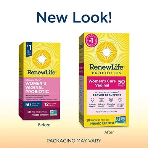 Renew Life Women's Probiotic Capsules, 50 Billion CFU Guaranteed, Supports pH Balance - TrustMedUSA