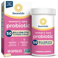 Renew Life Women's Probiotic Capsules, 50 Billion CFU Guaranteed, Supports pH Balance, Vaginal, Urinary, Digestive and Immune Health(2), L. Rhamnosus GG, Dairy, Soy and Gluten-Free, 60 Count - Maple Wellness Supplements