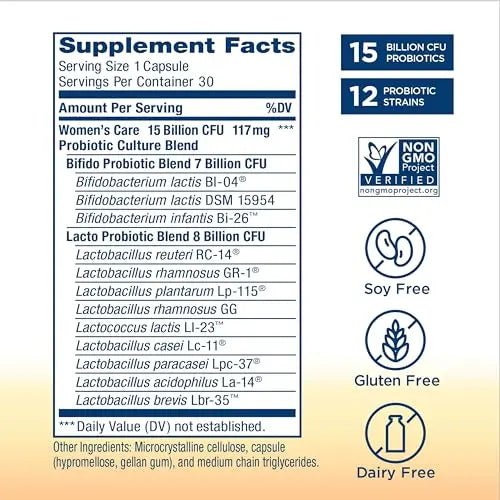 Renew Life Women's Probiotic Capsules, Supports pH Balance for Women, Vaginal, Urinary - TrustMedUSA