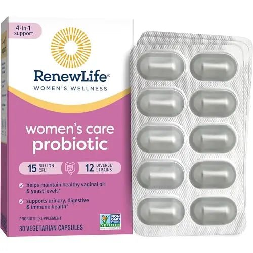 Renew Life Women's Probiotic Capsules, Supports pH Balance for Women, Vaginal, Urinary - TrustMedUSA