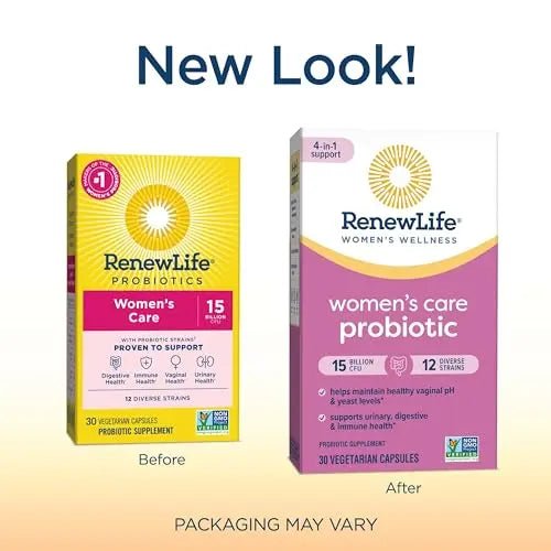 Renew Life Women's Probiotic Capsules, Supports pH Balance for Women, Vaginal, Urinary - TrustMedUSA