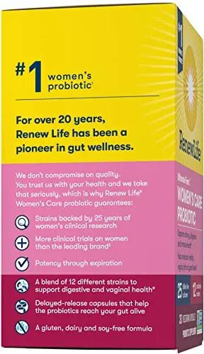 Renew Life Women’s Probiotic - Ultimate Flora Probiotic Women's Care, Shelf Stable - TrustMedUSA
