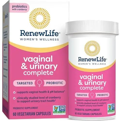 Renew Life Women's Wellness Vaginal and Urinary Probiotic and Cranberry Supplement - TrustMedUSA