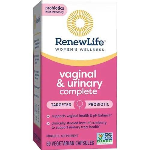 Renew Life Women's Wellness Vaginal and Urinary Probiotic and Cranberry Supplement - TrustMedUSA