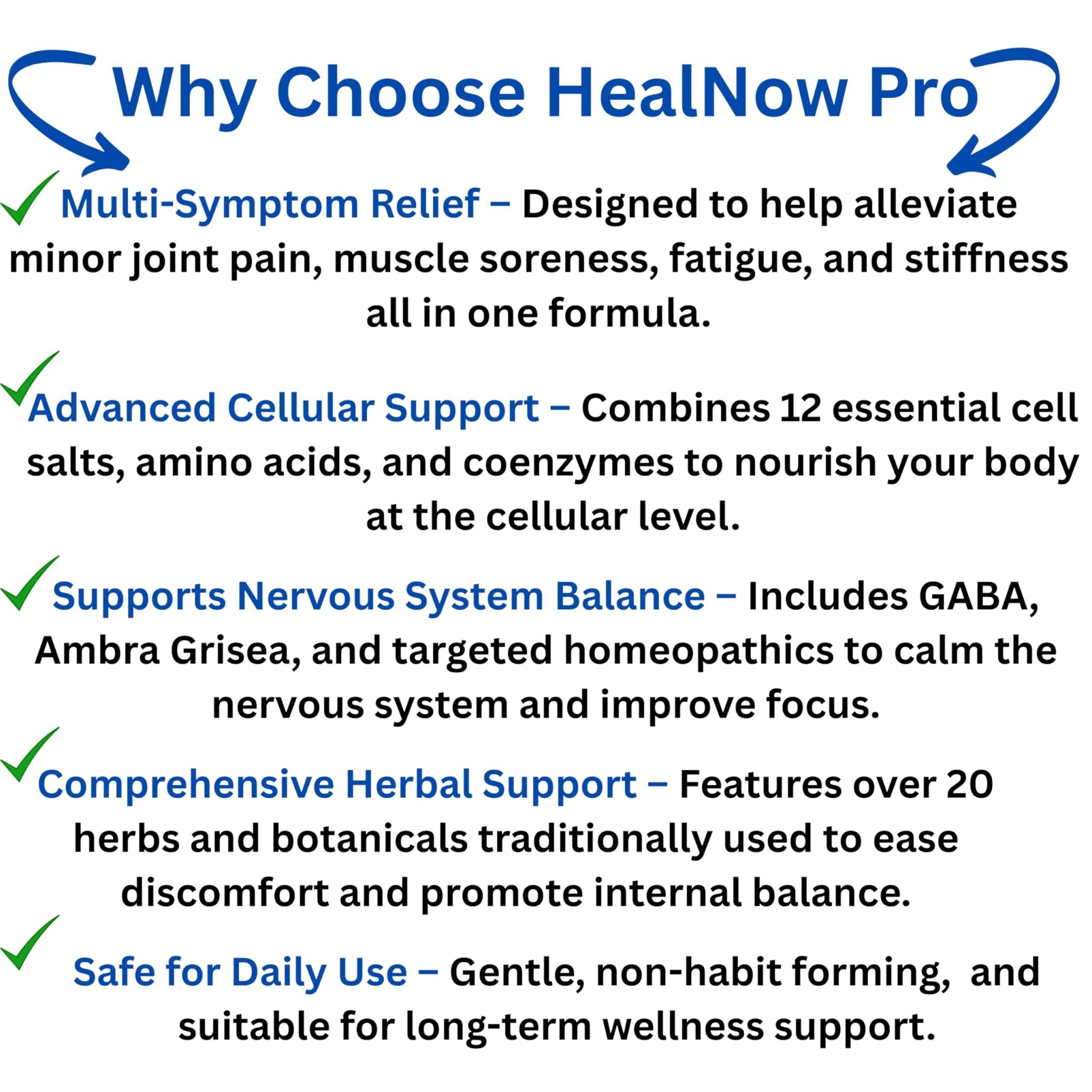 RENEW MIND HealNow Pro Homeopathic Support for Joint Pain, Muscle Aches, Arthritis Pain, and Muscle or Joint Stiffness Professional Grade Formula Promotes Comfort, Mobility & Energy - 2 fl oz - TrustMedUSA