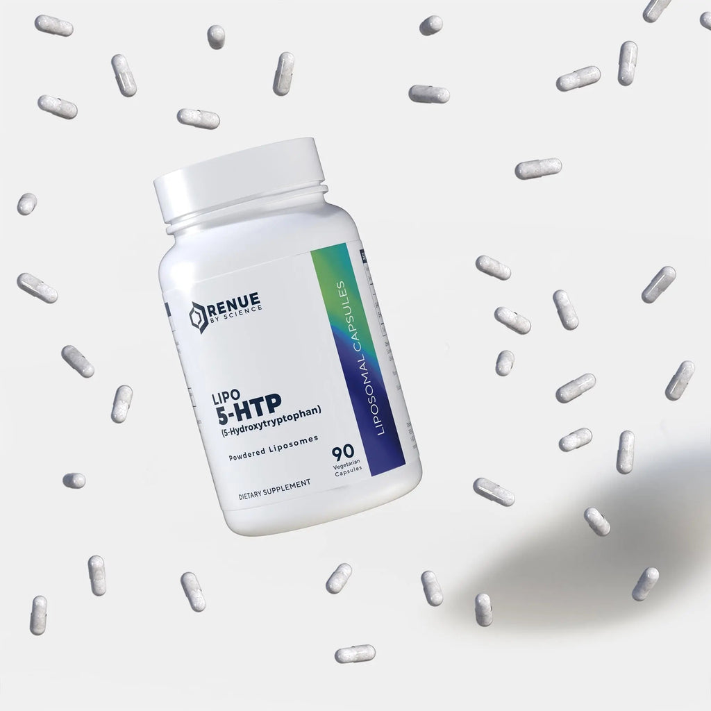 Renue By Science 5HTP | Liposomal 5 HTP Supplement | 90 5-HTP Capsules - 75mg 5-hydroxytryptophan per Serving | Amino Acid Supplement | Non-GMO | Made in The USA & Third-Party Tested - TrustMedUSA