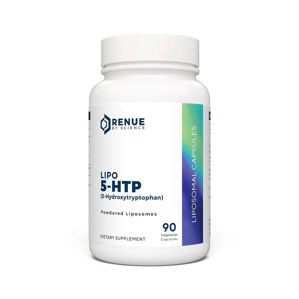 Renue By Science 5HTP | Liposomal 5 HTP Supplement | 90 5-HTP Capsules - 75mg 5-hydroxytryptophan per Serving | Amino Acid Supplement | Non-GMO | Made in The USA & Third-Party Tested - TrustMedUSA