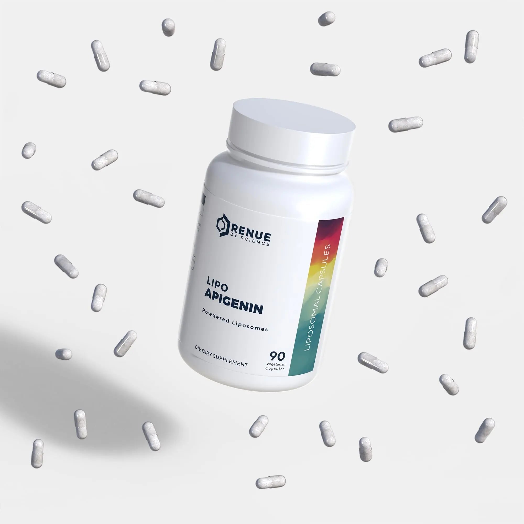 Renue By Science Apigenin | High Strength Liposomal Apigenin Supplement | 90 Apagenine Capsules - 75mg Apigenin per Serving | Non-GMO & Allergen Free | Made in The USA Third-Party Tested - TrustMedUSA