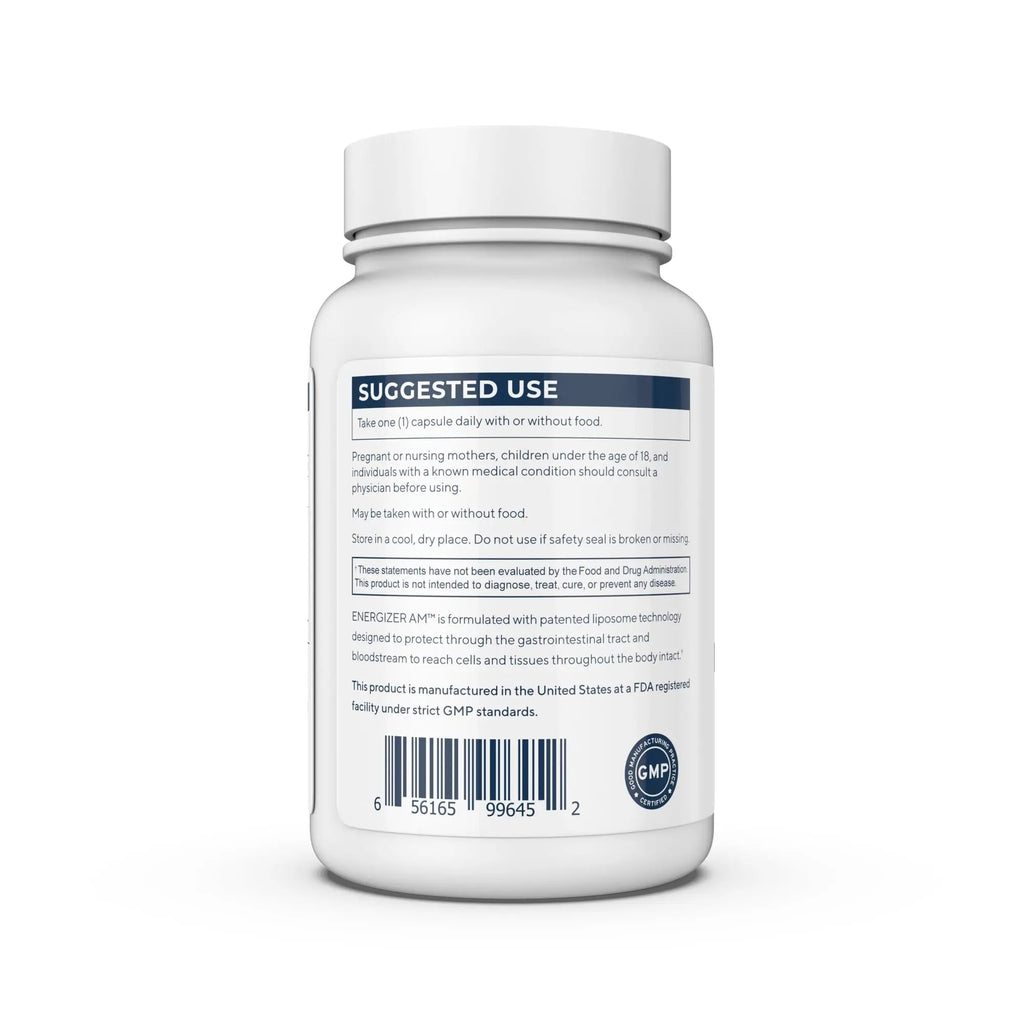 Renue By Science Energizer AM | Liposomal Resveratrol Hesperidin & Green Tea Supplement | 60 Capsules with Trans Resveratrol (65mg) Hesperidin (150mg) Green Tea Extract (35mg) - Non-GMO | Made in USA - TrustMedUSA