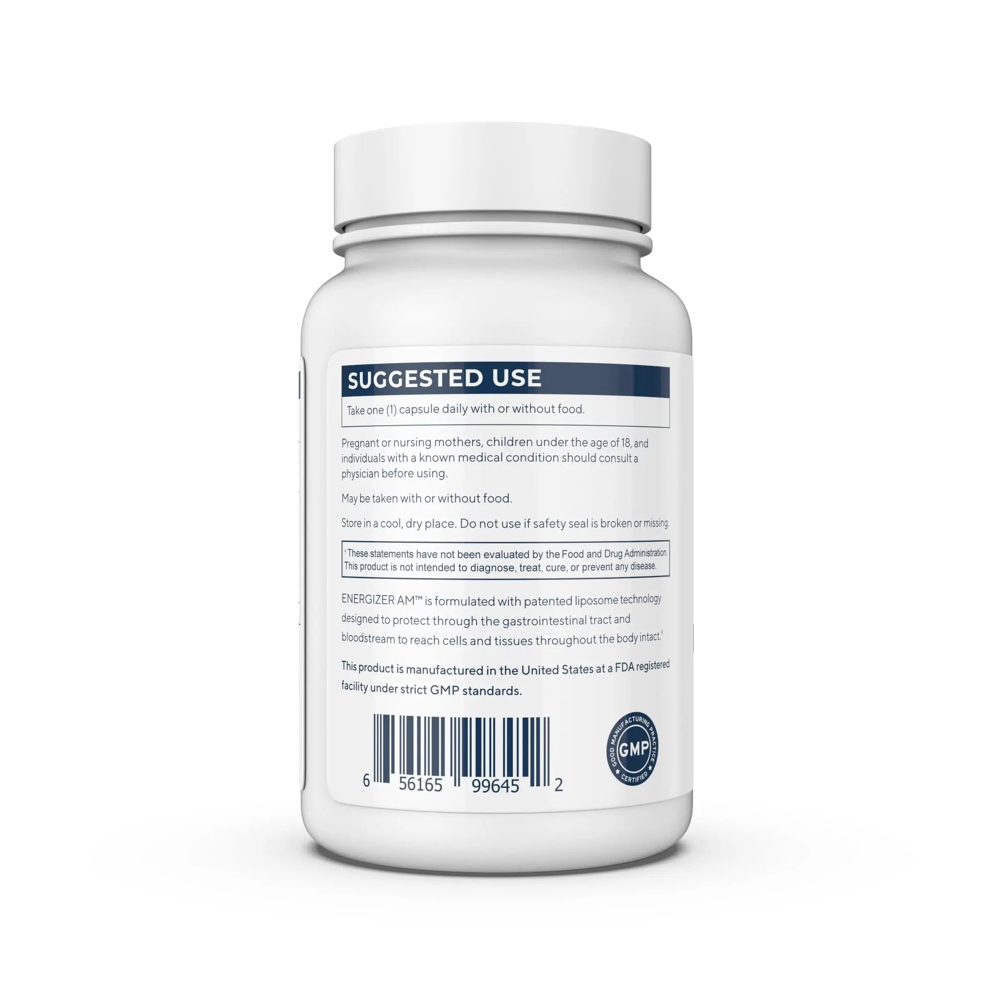 Renue By Science Energizer AM | Liposomal Resveratrol Hesperidin & Green Tea Supplement | 60 Capsules with Trans Resveratrol (65mg) Hesperidin (150mg) Green Tea Extract (35mg) - Non-GMO | Made in USA - TrustMedUSA