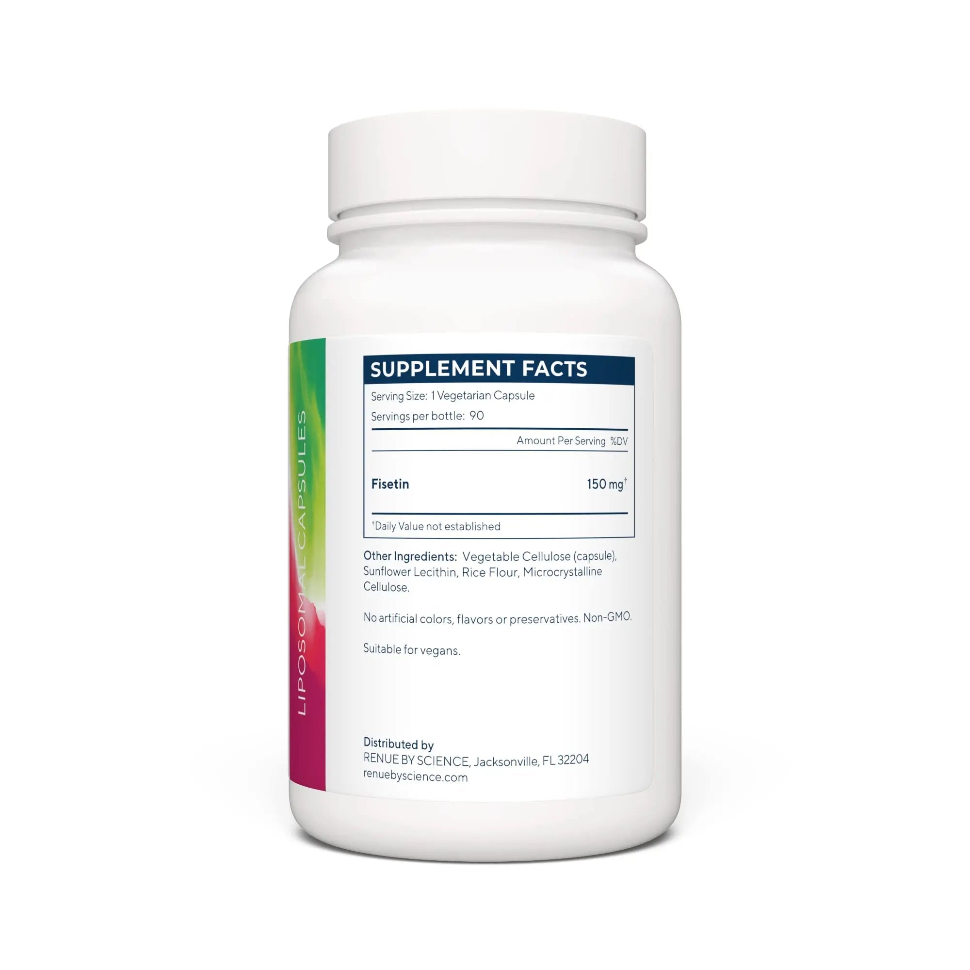 Renue By Science Fisetin | 90 Liposomal Fisetin Supplements - 150mg Fisetin per Serving | Senolytic Supplements | Bioavailable Formula for Increased Absorption | Non-GMO & Made in The USA - TrustMedUSA
