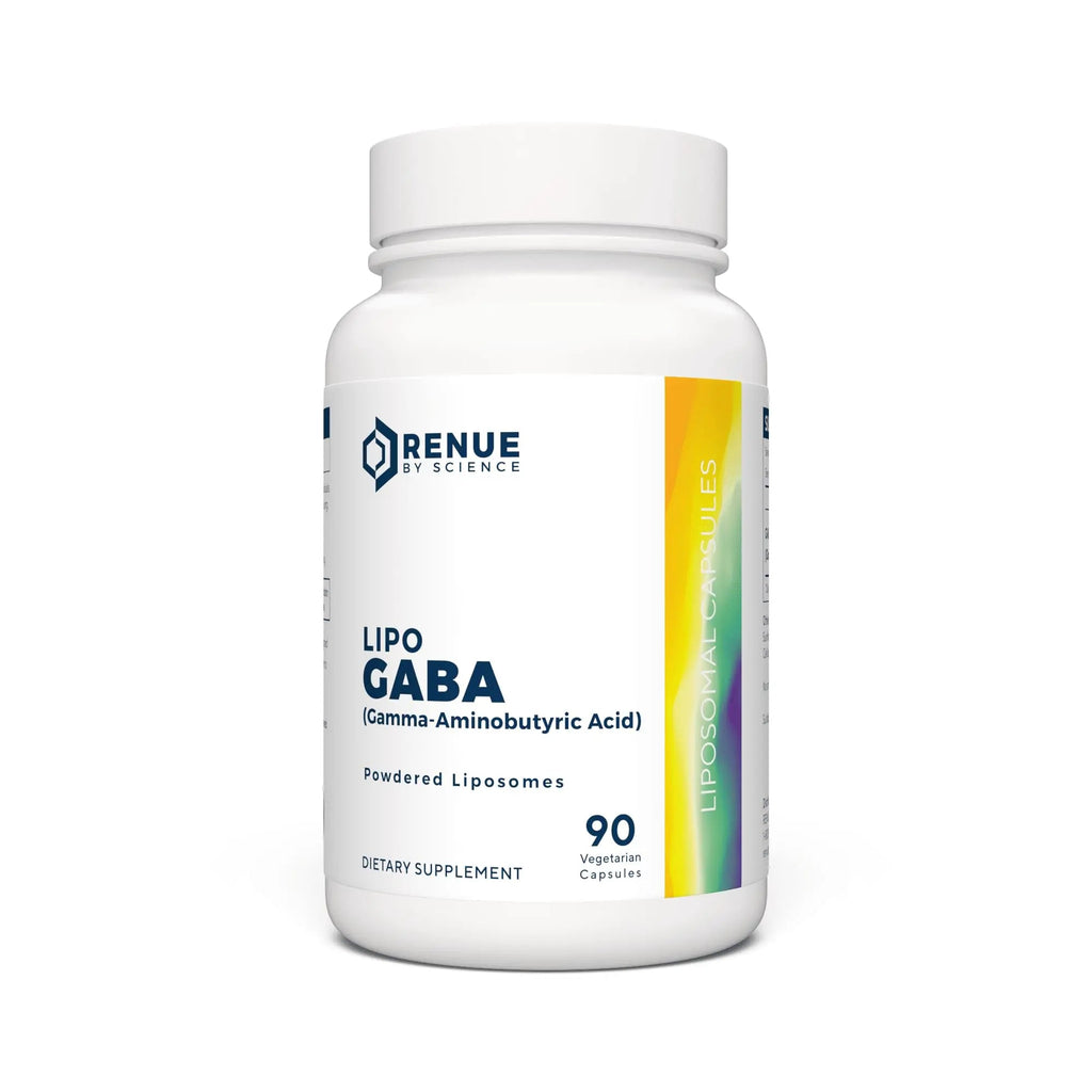 Renue By Science GABA | High Strength Liposomal GABA Supplements | 90 GABA Capsules - 300mg Gamma-Aminobutyric Acid per Serving | Non-GMO | Made in The USA Third-Party Tested - TrustMedUSA
