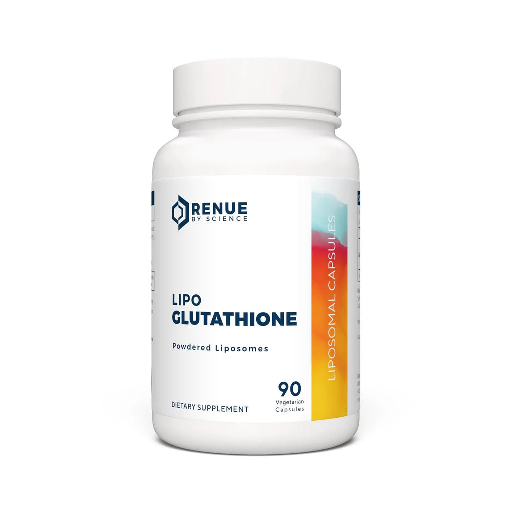 Renue By Science Glutathione | High Strength Supplement | 90 Liposomal Capsules - 130mg Glutathione per Serving | | Non-GMO | Made in The USA & Third-Party Tested - TrustMedUSA