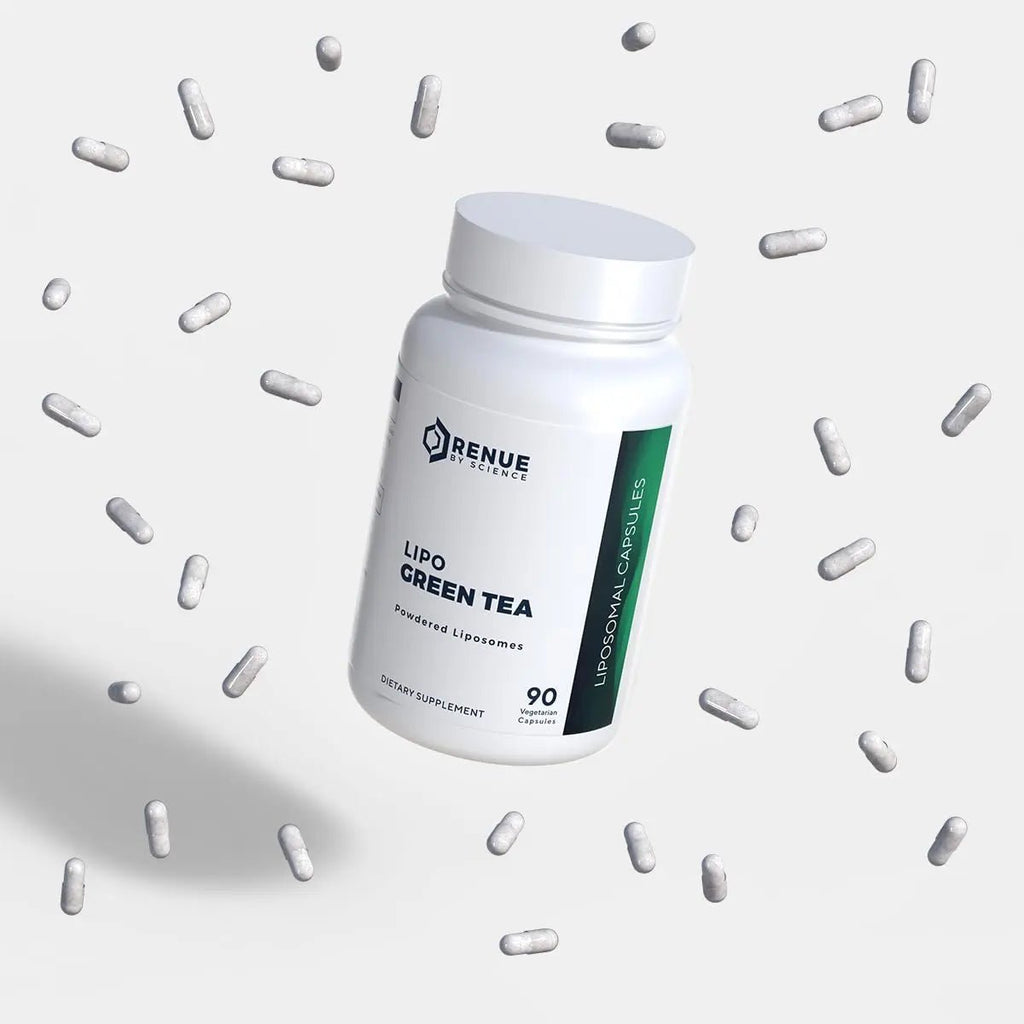 Renue By Science Green Tea Extract | High Strength Liposomal Supplement | 90 Capsules - 75mg Green Tea per Serving | Non-GMO | Made in The USA & Third-Party Tested - TrustMedUSA