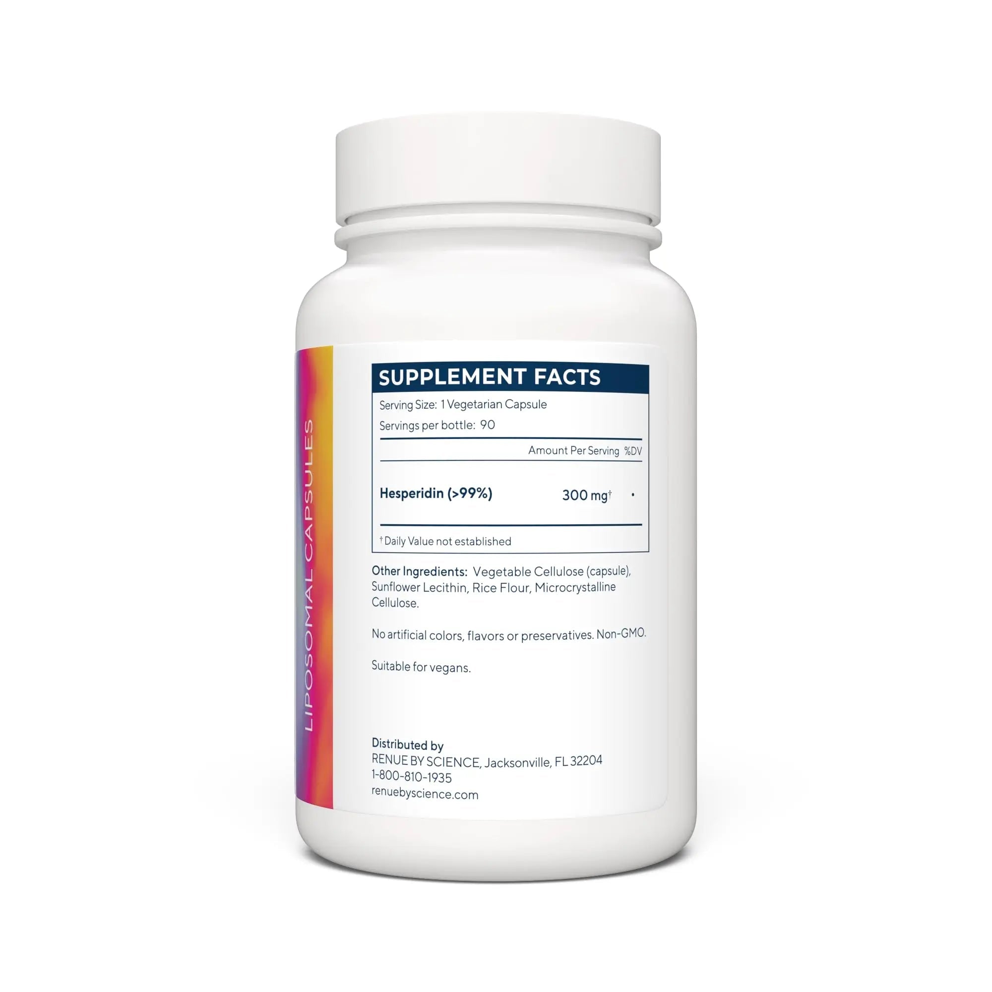 Renue By Science Hesperidin | Liposomal Hesperidin Supplements | 90 High Strength Capsules - 300mg per Serving | Non-GMO | Made in The USA & Third-Party Tested - TrustMedUSA
