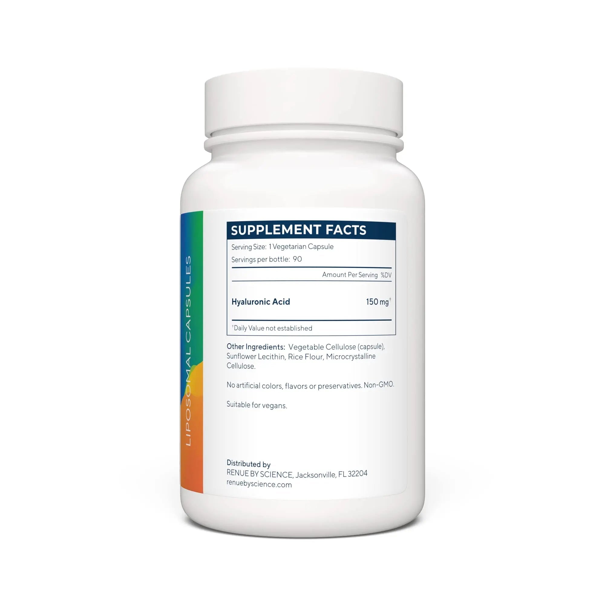 Renue By Science Hyaluronic Acid | HLA Liposomal Hyaluronic Acid Supplements | 90 Acido Hialuronico Capsules - 150mg Hylunaric Acid per Serving | Non-GMO | Made in The USA Third-Party Tested - TrustMedUSA