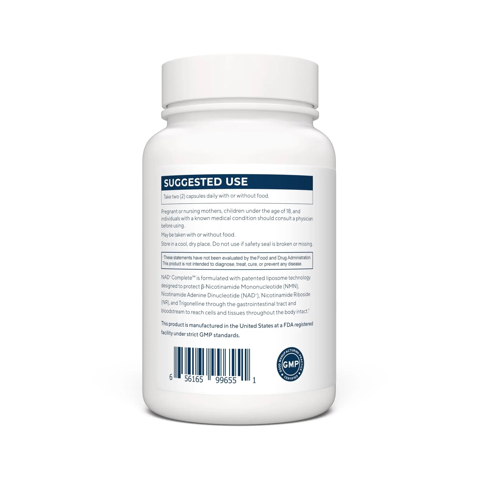 RENUE by SCIENCE NAD+ Complete | 120 Liposomal NAD Supplement Capsules with NMN, NR & Trigonelline - 210mg NMN & 160mg NAD per Serving | Bioavailable Formula for Increased Absorption | Made in the USA - TrustMedUSA