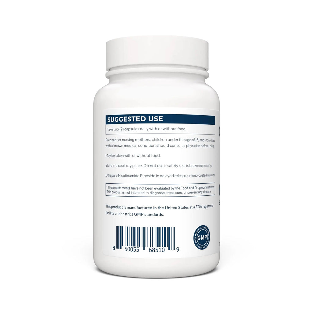 RENUE by Science Nicotinamide Riboside | High Strength NAD Supplement | 60 Nicotinamide Enteric-Coated Capsules - 1000mg Nicotinamide Riboside per Serving | Manufactured in The USA Third-Party Tested - TrustMedUSA