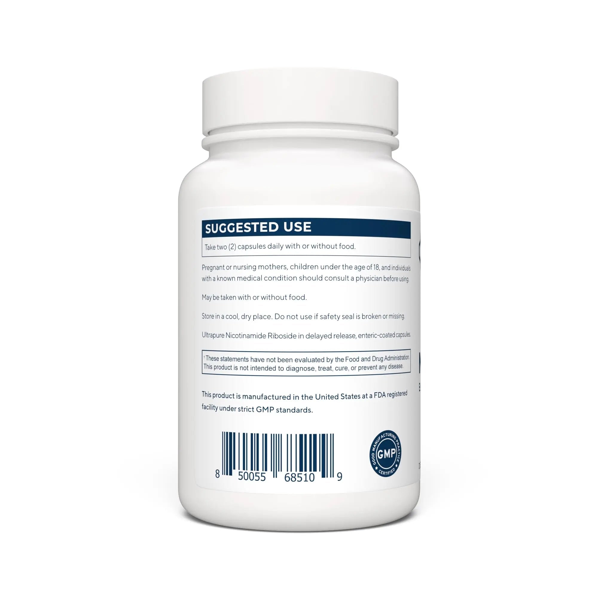 RENUE by Science Nicotinamide Riboside | High Strength NAD Supplement | 60 Nicotinamide Enteric-Coated Capsules - 1000mg Nicotinamide Riboside per Serving | Manufactured in The USA Third-Party Tested - TrustMedUSA