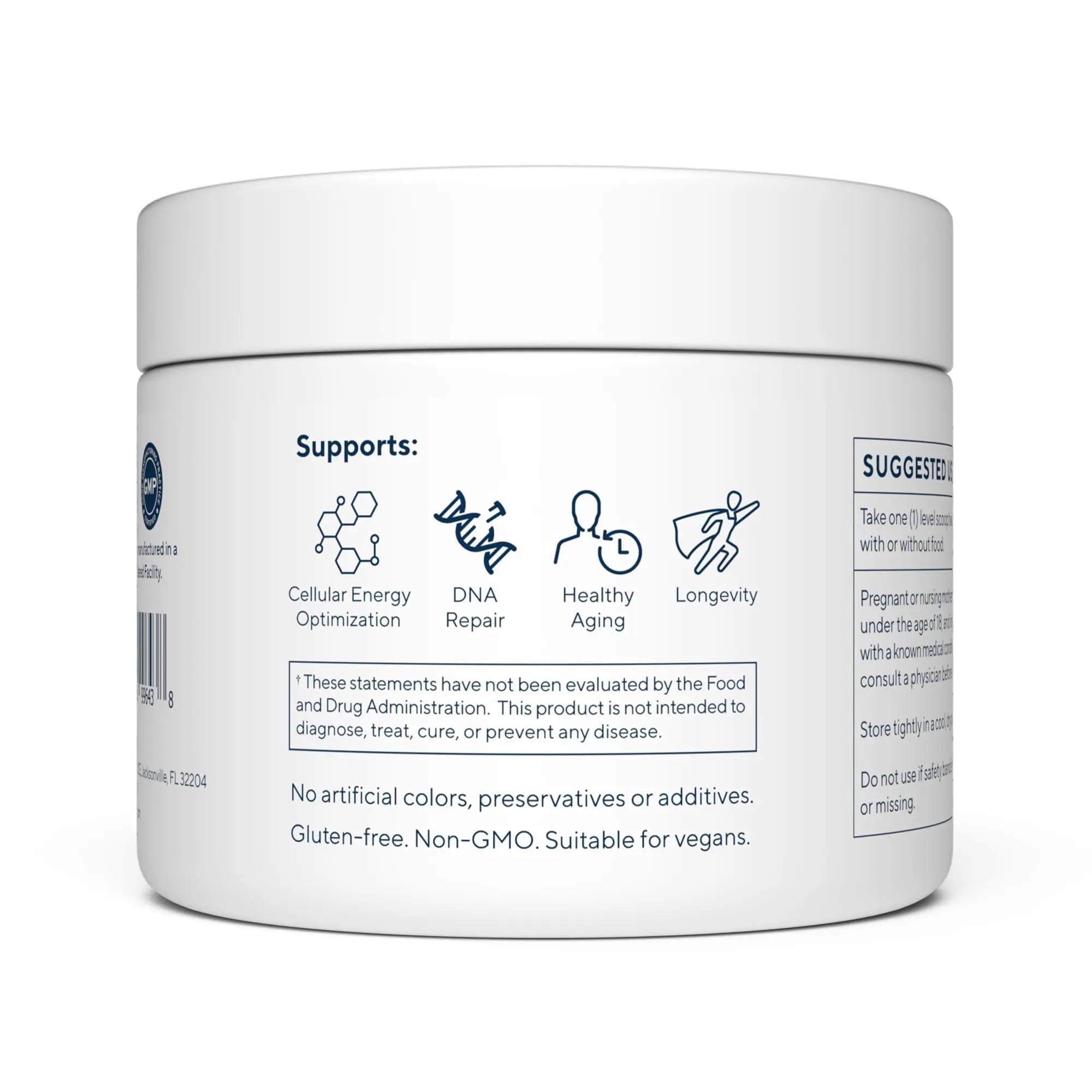 Renue By Science NMN Powder | 100g Fast Dissolve Powder Supplement | 500mg Nicotinamide Mononucleotide per Serving - TrustMedUSA