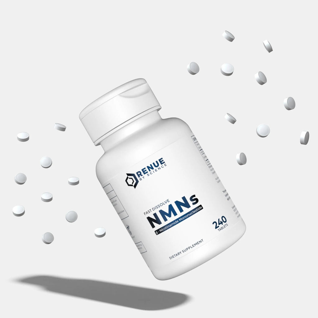 Renue By Science NMN Supplement | 240 Chewable Vegetarian Tablets - 125mg Nicotinamide Mononucleotide per Serving | Lemon Flavour - Manufactured in The USA Third-Party Tested - TrustMedUSA