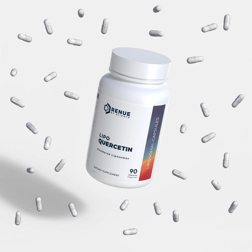 Renue By Science Quercetin | High Strength Liposomal Quercetin Supplements | 90 Quercitin Capsules - 150mg Quercetin per Serving | Non-GMO | Made in The USA & Third-Party Tested - TrustMedUSA