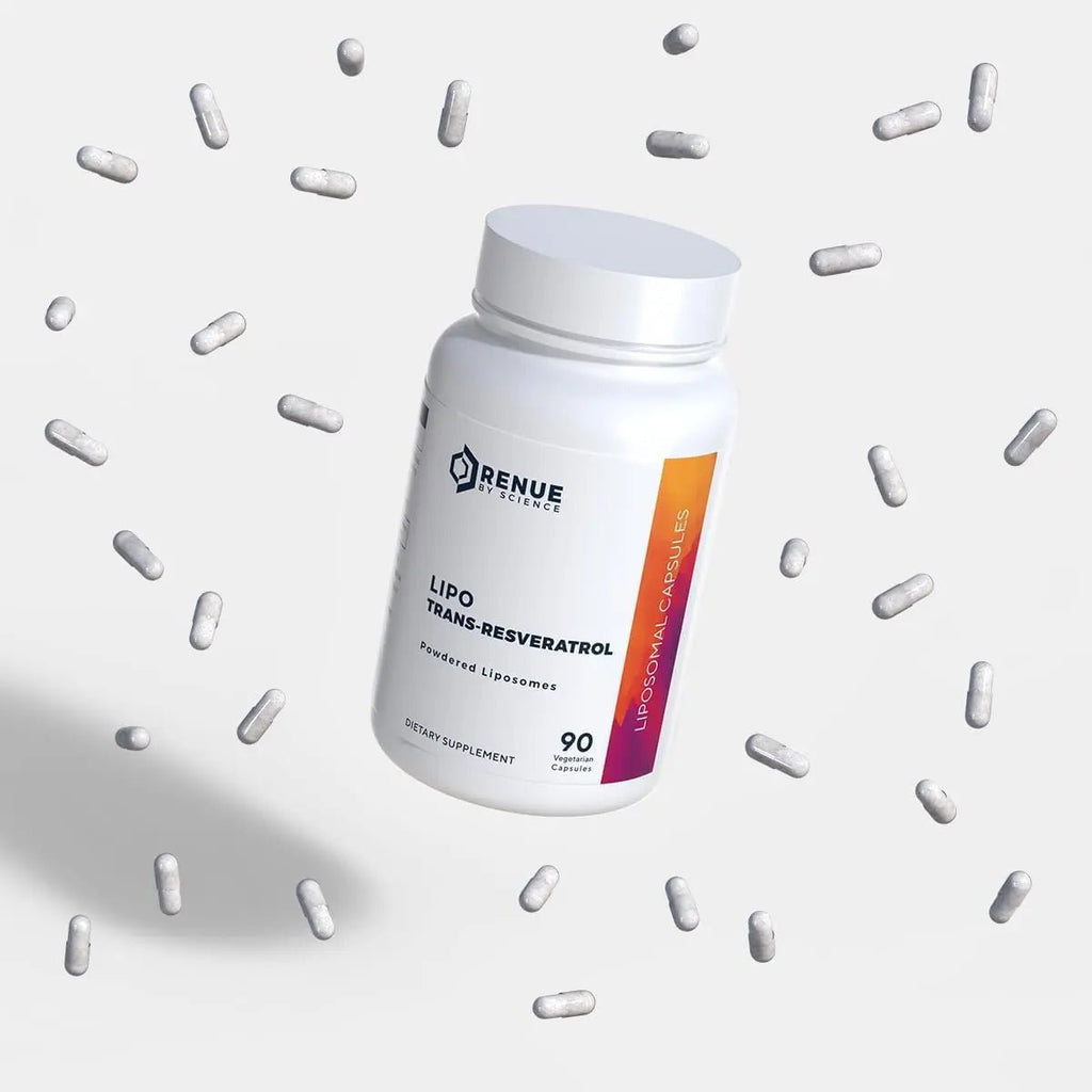 Renue By Science Resveratrol | High Strength Liposomal Resveratrol Supplement | 90 Trans Resveratrol Capsules - 125mg Reservatrol per Serving | Non-GMO | Made in The USA Third-Party Tested - TrustMedUSA