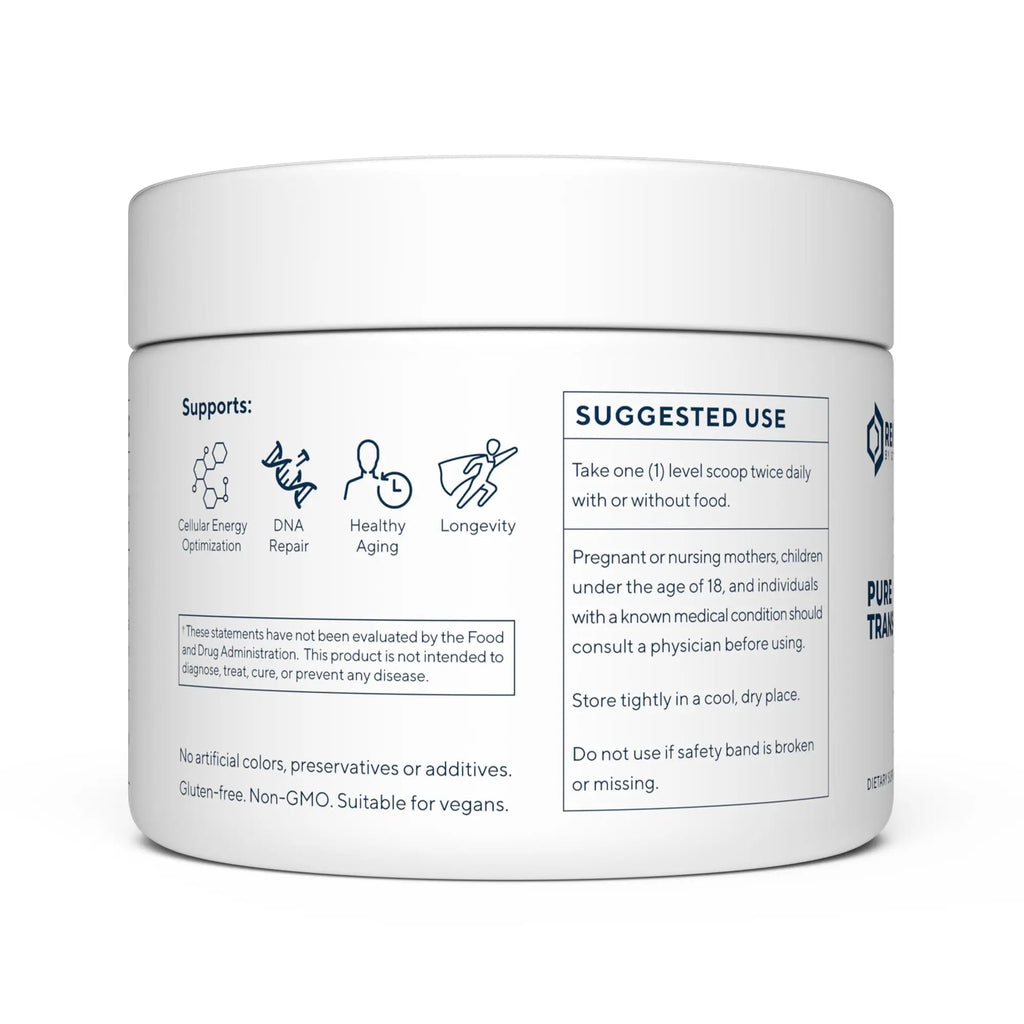 Renue By Science Resveratrol | High Strength Resveratrol Supplement | 100g Trans Resveratrol Powder | Reservatrol 200 Day Supply | Non-GMO & Allergen Free | Manufactured in The USA Third-Party Tested - TrustMedUSA
