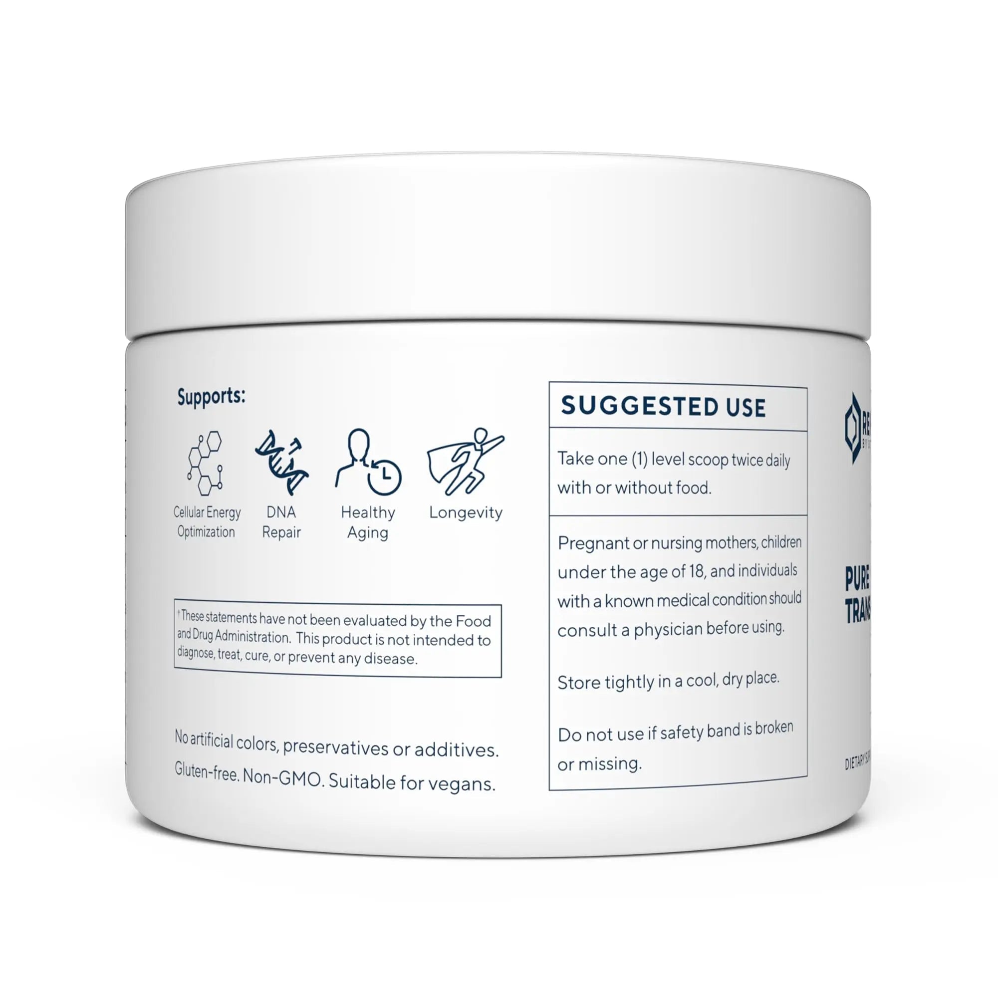 Renue By Science Resveratrol | High Strength Resveratrol Supplement | 100g Trans Resveratrol Powder | Reservatrol 200 Day Supply | Non-GMO & Allergen Free | Manufactured in The USA Third-Party Tested - TrustMedUSA