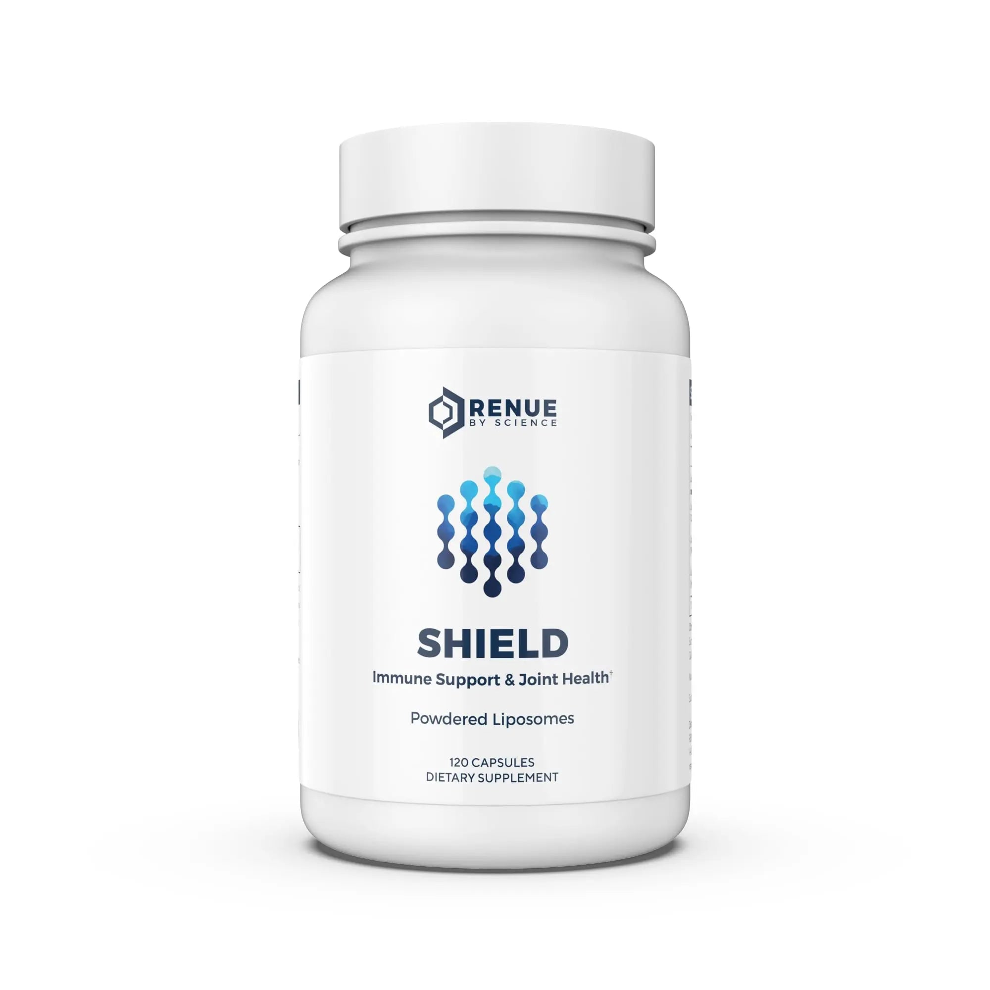 Renue By Science Shield | Liposomal Vitamin C CaAKG P.E.A Hyaluronic Acid Supplement | 120 Capsules with Vitamin C (500mg) CA AKG (150mg) Palmitoylethanolamide (75mg) HLA (75mg) | Made in The USA - TrustMedUSA