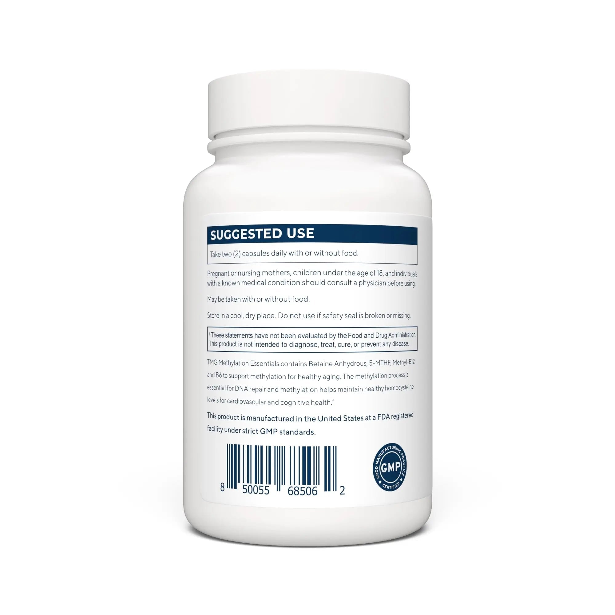 Renue By Science TMG | High Strength TMG Supplements | 120 Trimethylglycine Capsules - 900mg TMG per Serving with Vitamin B12 Vitamin B6 Folate & Zinc | Made in The USA & Third-Party Tested - TrustMedUSA