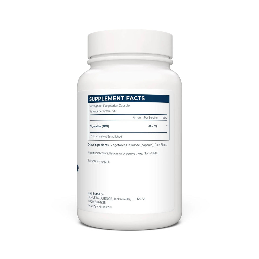 Renue By Science Trigonelline | High Strength Trigonelline TRG Methylated Niacin - 250mg Trigonilline Supplement Capsules | Non-GMO | Made in The USA & Third-Party Tested - TrustMedUSA