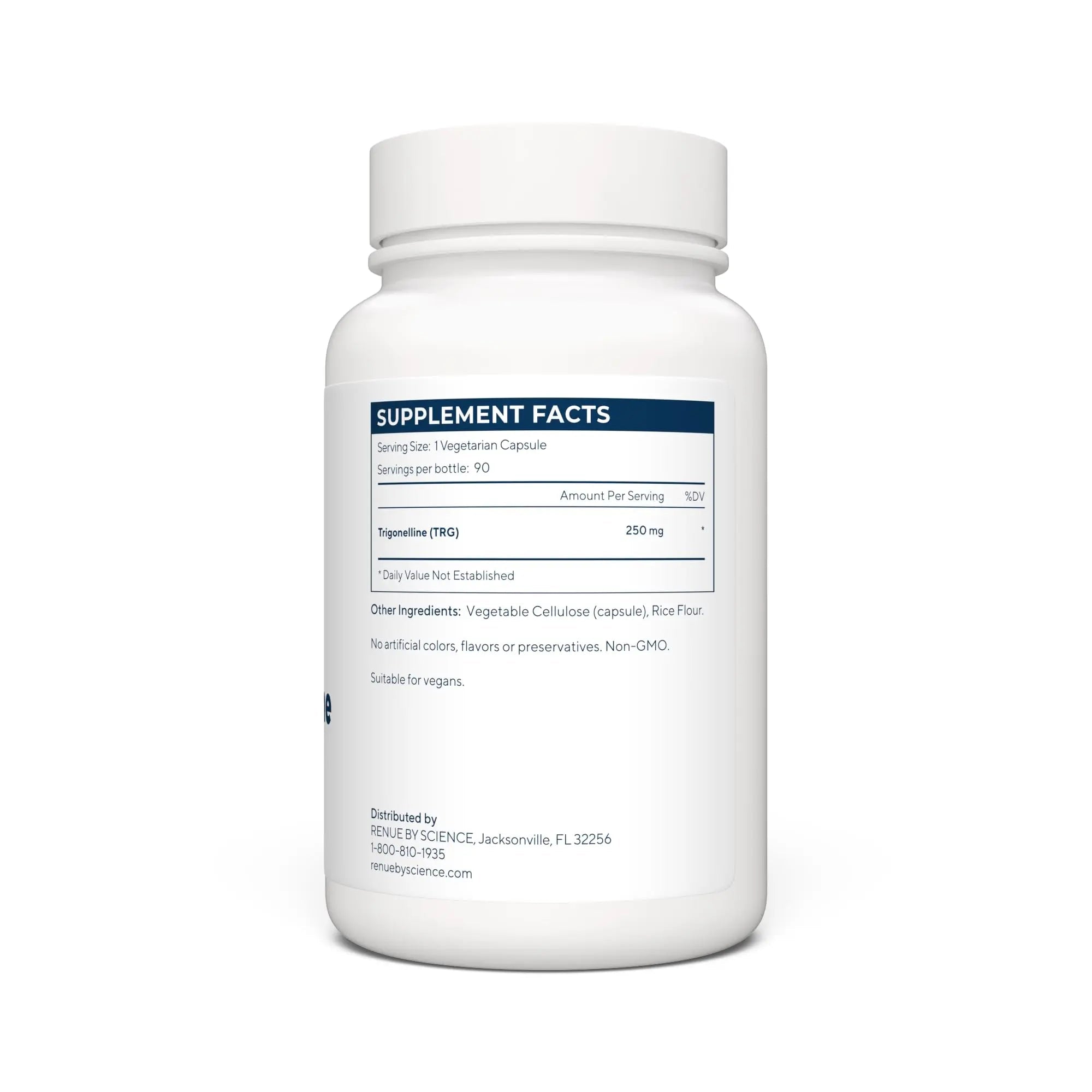 Renue By Science Trigonelline | High Strength Trigonelline TRG Methylated Niacin - 250mg Trigonilline Supplement Capsules | Non-GMO | Made in The USA & Third-Party Tested - TrustMedUSA
