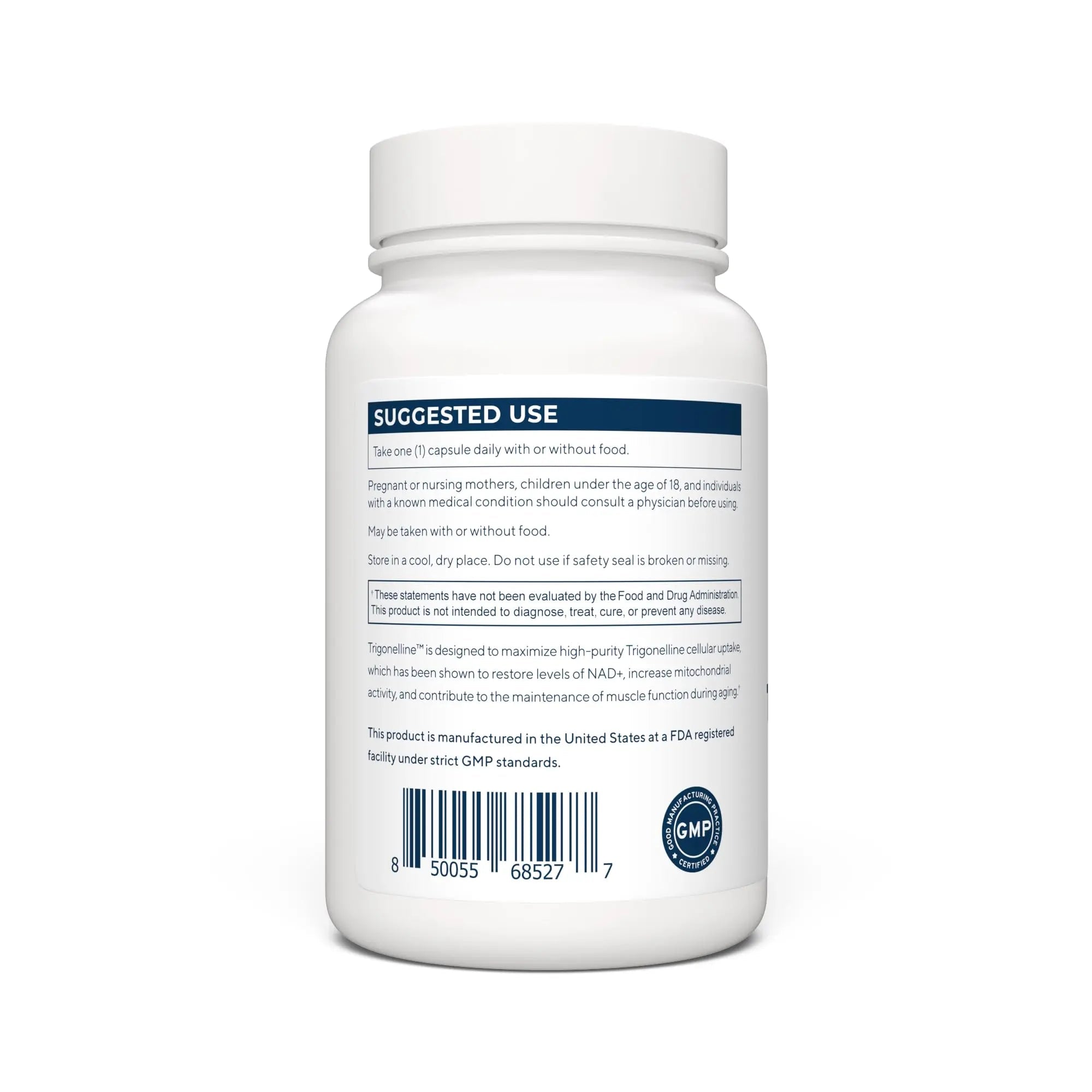 Renue By Science Trigonelline | High Strength Trigonelline TRG Methylated Niacin - 250mg Trigonilline Supplement Capsules | Non-GMO | Made in The USA & Third-Party Tested - TrustMedUSA