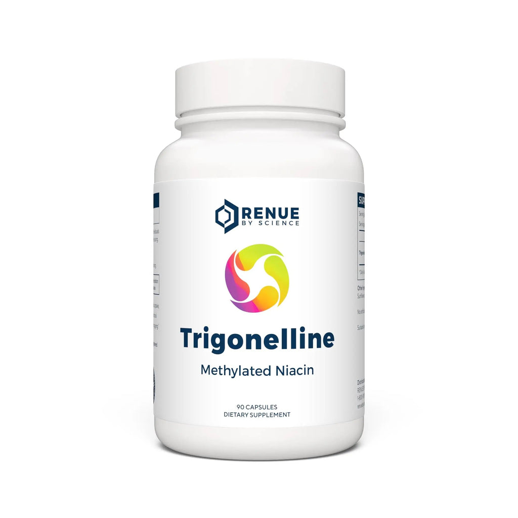 Renue By Science Trigonelline | High Strength Trigonelline TRG Methylated Niacin - 250mg Trigonilline Supplement Capsules | Non-GMO | Made in The USA & Third-Party Tested - TrustMedUSA