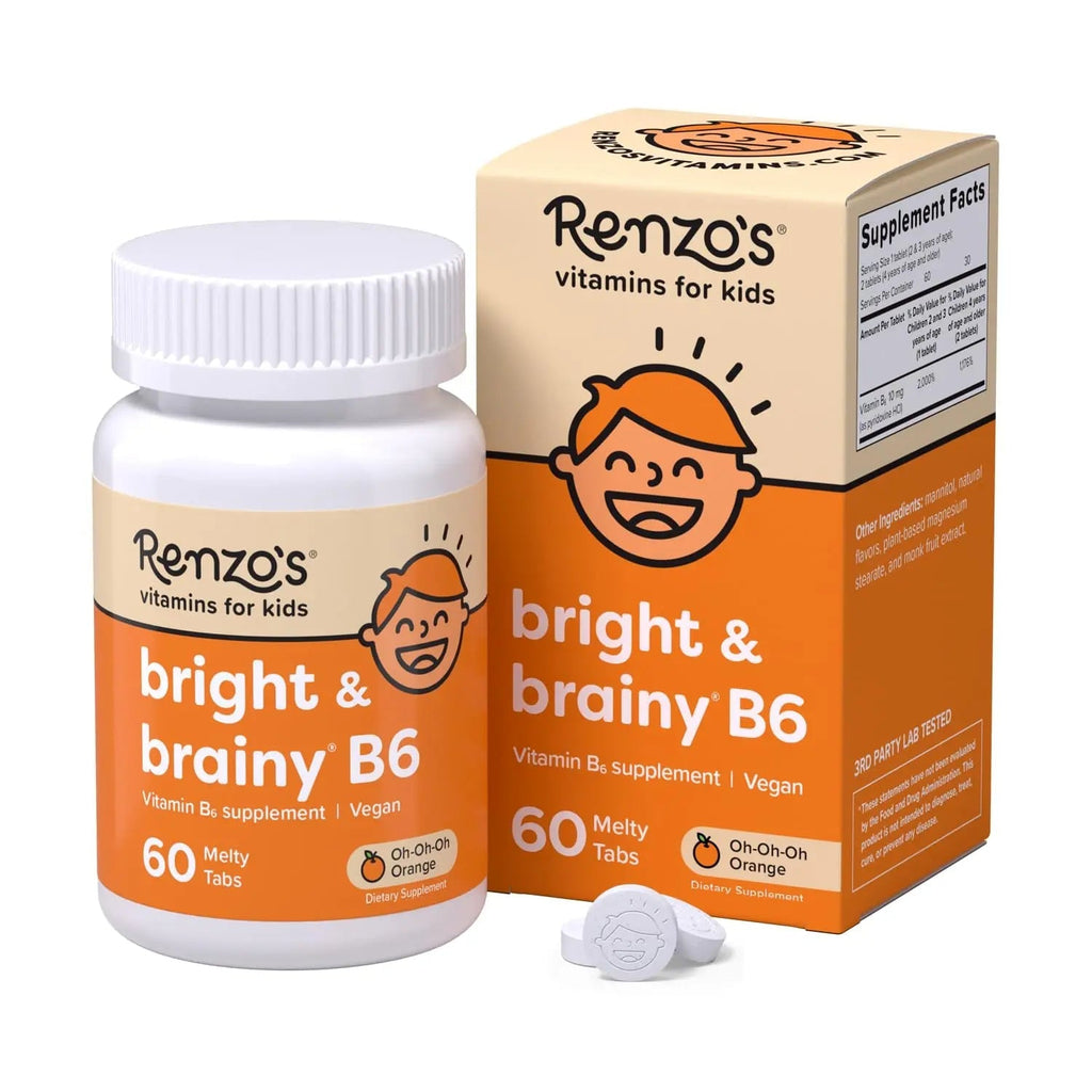 Renzo's Vitamins Adventurous Kid Bundle - Picky Eater Kids Multivitamin, Vitamin D3 for Kids, and Bright & Brainy Vitamin B6 - TrustMedUSA
